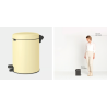 BRABANTIA 233784 Pedal Bin Newicon, 5 litara, kanta za otpad, mellow žuta