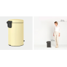 BRABANTIA 233807 Pedal Bin Newicon, 12 litara, kanta za otpad, mellow žuta