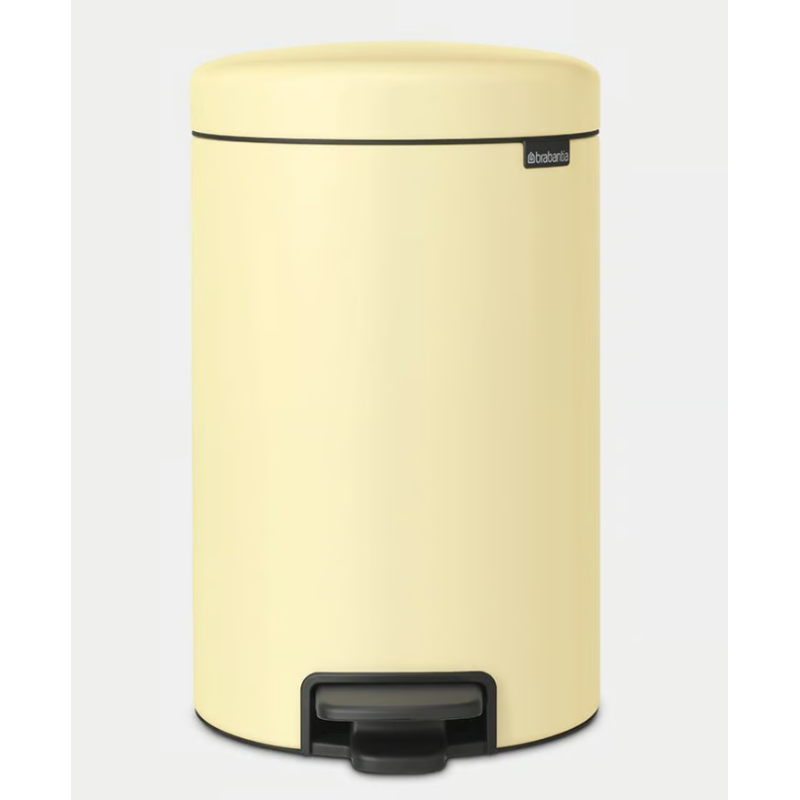 BRABANTIA 233807 Pedal Bin Newicon, 12 litara, kanta za otpad, mellow žuta