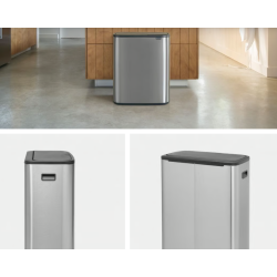 BRABANTIA 223082 Bo Touch Bin 60 litara, kanta za otpad, matt inox fingerprint proof, nema otisaka prstiju