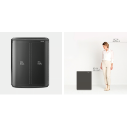BRABANTIA 233609 Bo Touch Bin 2 x 30 litara, kanta za otpad, confident siva
