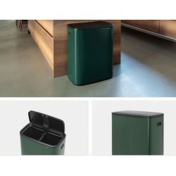 BRABANTIA 304224 Bo Touch Bin 2 x 30 litara, kanta za otpad, pine zelena