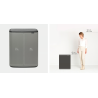 BRABANTIA 221460 Bo Touch Bin 2 x 30 litara, kanta za otpad, mineral concrete siva