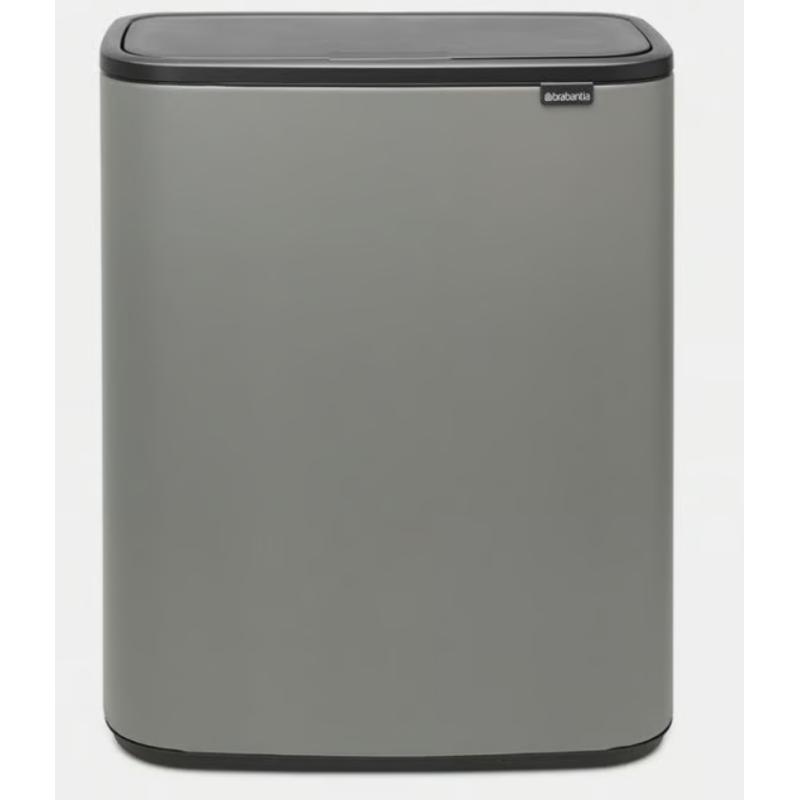 BRABANTIA 221460 Bo Touch Bin 2 x 30 litara, kanta za otpad, mineral concrete siva