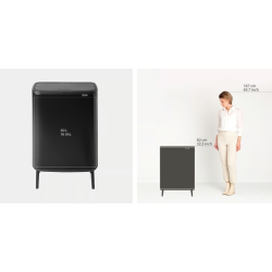 BRABANTIA 130229 Bo Touch Bin Hi 60 litara, kanta za otpad, matt crna