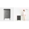 BRABANTIA 130281 Bo Touch Bin Hi 60 litara, kanta za otpad, mineral concrete siva