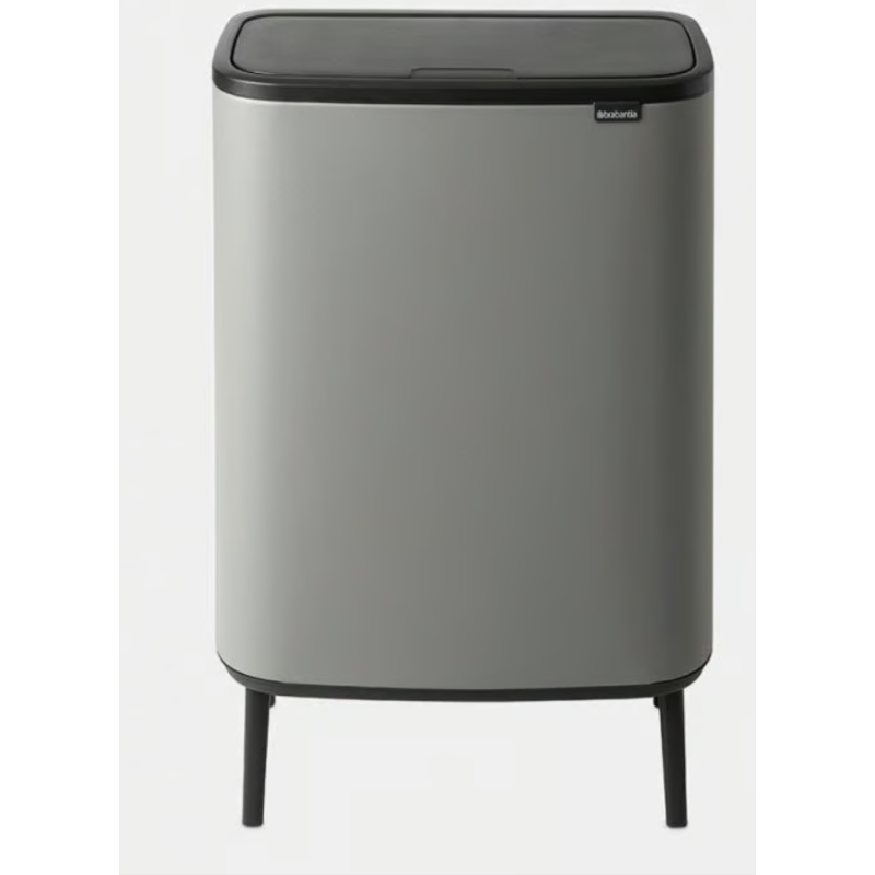 BRABANTIA 130281 Bo Touch Bin Hi 60 litara, kanta za otpad, mineral concrete siva
