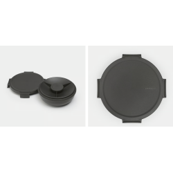 BRABANTIA 206344 Make & Take posuda za salatu i hranu, 1.3 litre, tamno siva