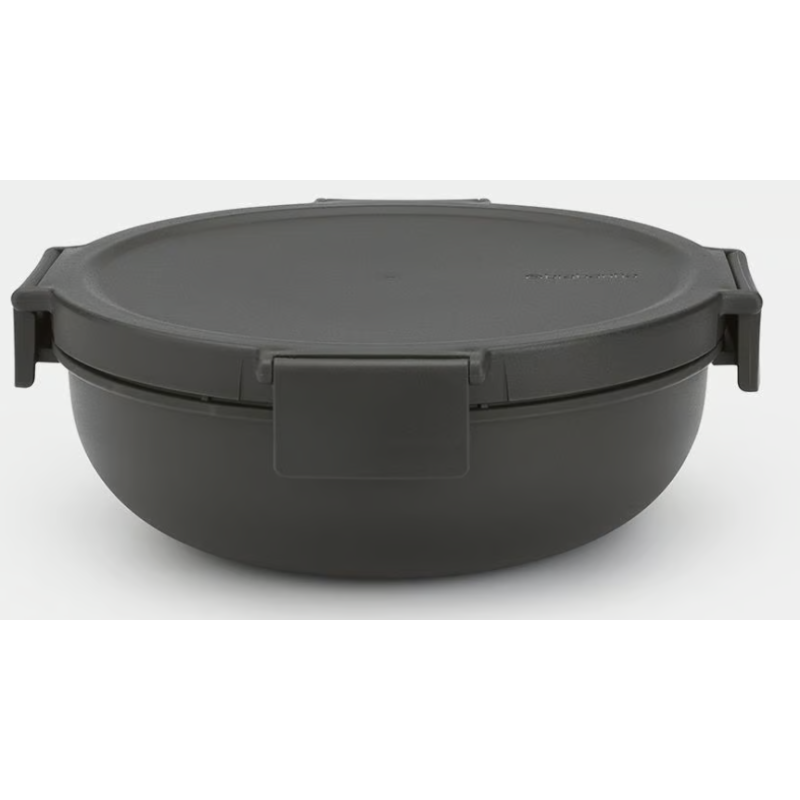 BRABANTIA 206344 Make & Take posuda za salatu i hranu, 1.3 litre, tamno siva