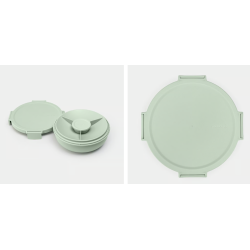 BRABANTIA 206382 Make & Take posuda za salatu i hranu, 1.3 litre, jade zelena