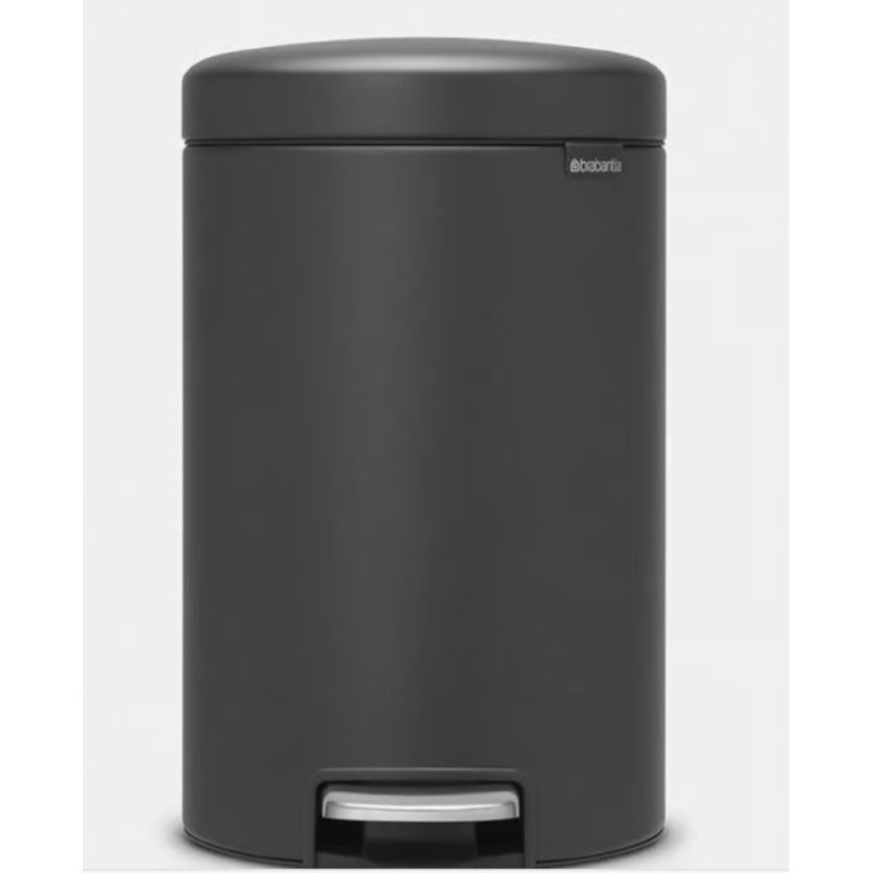BRABANTIA 113802 Pedal Bin Newicon, 12 litara, kanta za otpad, mineral infinity siva