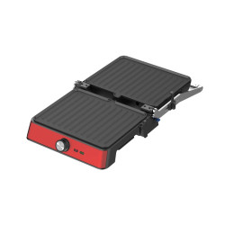 Westinghouse Retro Red, preklopni toster/roštilj, 2200 W