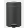 BRABANTIA 200465 Pedal Bin Newicon, 3 litre, kanta za otpad, mineral infinite siva