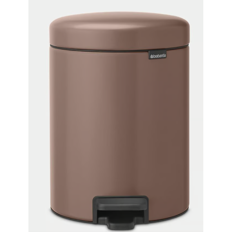BRABANTIA 233982 Pedal Bin Newicon, 5 litara, kanta za otpad, satin taupe