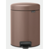 BRABANTIA 233982 Pedal Bin Newicon, 5 litara, kanta za otpad, satin taupe