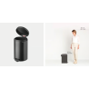 BRABANTIA 233500 Pedal Bin Newicon, 20 litara, kanta za otpad, confident siva