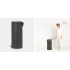 BRABANTIA 114663 Pedal Bin Newicon, 30 litara, kanta za otpad, mineral infinite siva