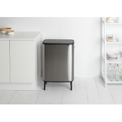 BRABANTIA 130649 Bo Touch Bin Hi 2 x 30 litara, kanta za otpad, matt inox fingerprint proof, bez otisaka prstiju