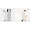 BRABANTIA 364488 Touch Bin, 3 litre, kanta za otpad, bijela-inox poklopac