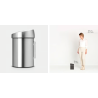 BRABANTIA 378645 Touch Bin, 3 litre, kanta za otpad, matt inox fingerprint proof