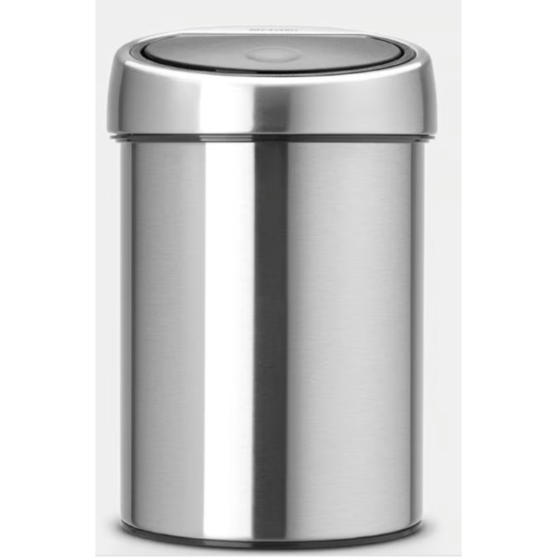 BRABANTIA 378645 Touch Bin, 3 litre, kanta za otpad, matt inox fingerprint proof