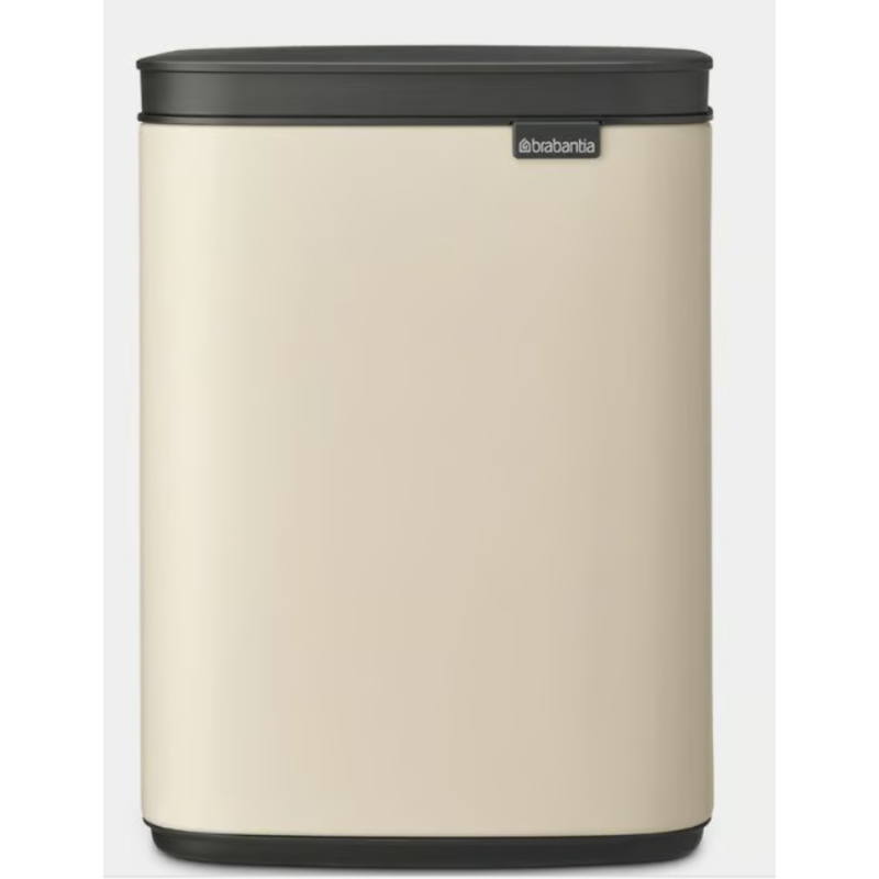 BRABANTIA 234088 Bo Waste Bin, pravokutna kanta za otpad, 4 litre, soft bež