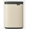 BRABANTIA 234088 Bo Waste Bin, pravokutna kanta za otpad, 4 litre, soft bež