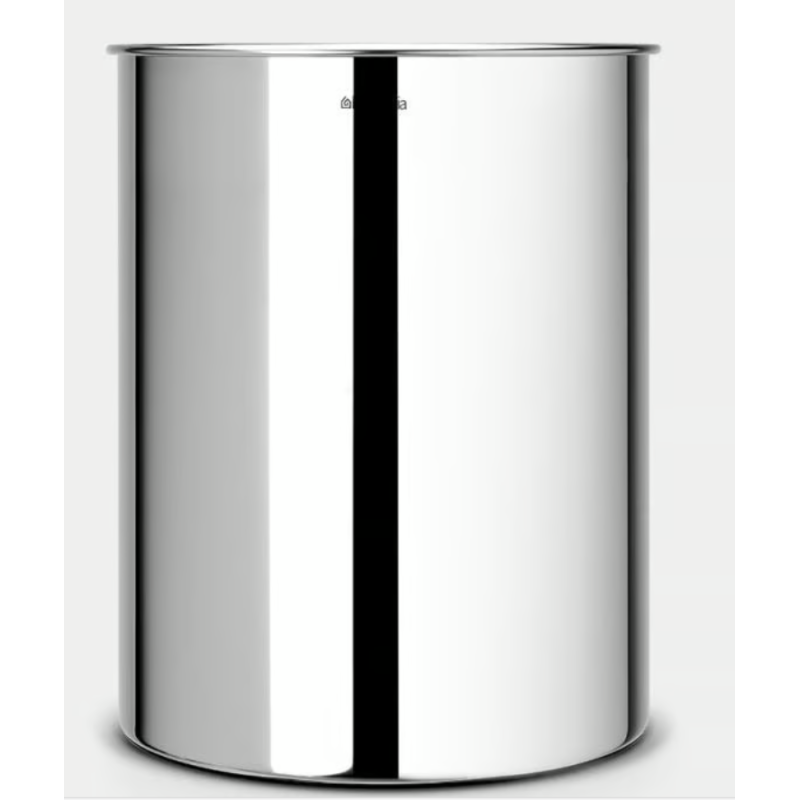 BRABANTIA 181467 Waste Paper Bin 15 litara, kanta za papir/otpad, brilliant inox