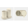 BRABANTIA 223402 posuda za četkice + dozer za sapun , soft bež