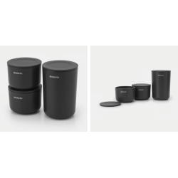 BRABANTIA 281303 posude za odlaganje , 3 komada , tamno siva