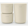 BRABANTIA 223501 posude za odlaganje , 3 komada , soft bež