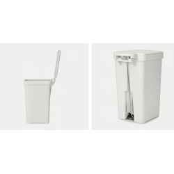 BRABANTIA 800443 , kanta za otpad, 16 litara, svijetlo siva
