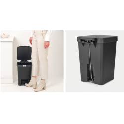 BRABANTIA 800429 , kanta za otpad, 25 litara, tamno siva