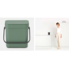 BRABANTIA 129865 Sort & Go , kanta za otpad, 3 litre, jela zelena