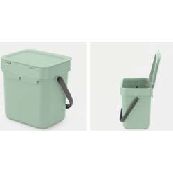 BRABANTIA 211683 Sort & Go , kanta za otpad, 3 litre, jade zelena