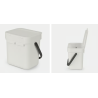 BRABANTIA 213229 Sort & Go , kanta za otpad, 3 litre, svijetlo siva