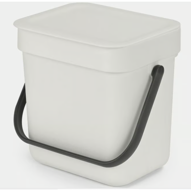 BRABANTIA 213229 Sort & Go , kanta za otpad, 3 litre, svijetlo siva