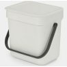 BRABANTIA 213229 Sort & Go , kanta za otpad, 3 litre, svijetlo siva