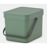 BRABANTIA 129841 Sort & Go , kanta za otpad, 6 litara, jela zelena