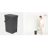 BRABANTIA 109805 Sort & Go , kanta za otpad, 12 litara, siva