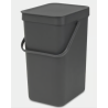 BRABANTIA 109805 Sort & Go , kanta za otpad, 12 litara, siva