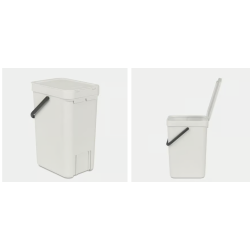 BRABANTIA 213281 Sort & Go , kanta za otpad, 12 litara, svijetlo siva