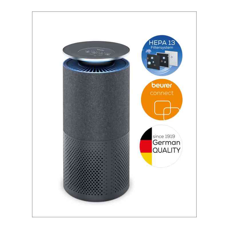 BEURER LR 401 - Pročišćivač zraka kontroliran aplikacijom, crni, do 69 m2, Bluetooth