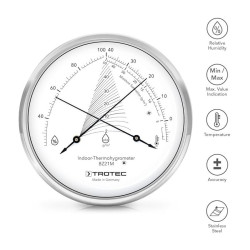 TROTEC BZ21M TERMO-HIGROMETAR, mjerenje temperature i relativne vlažnosti