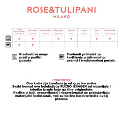 Rose&Tulipani Ocean Life desertni tanjur od melamina