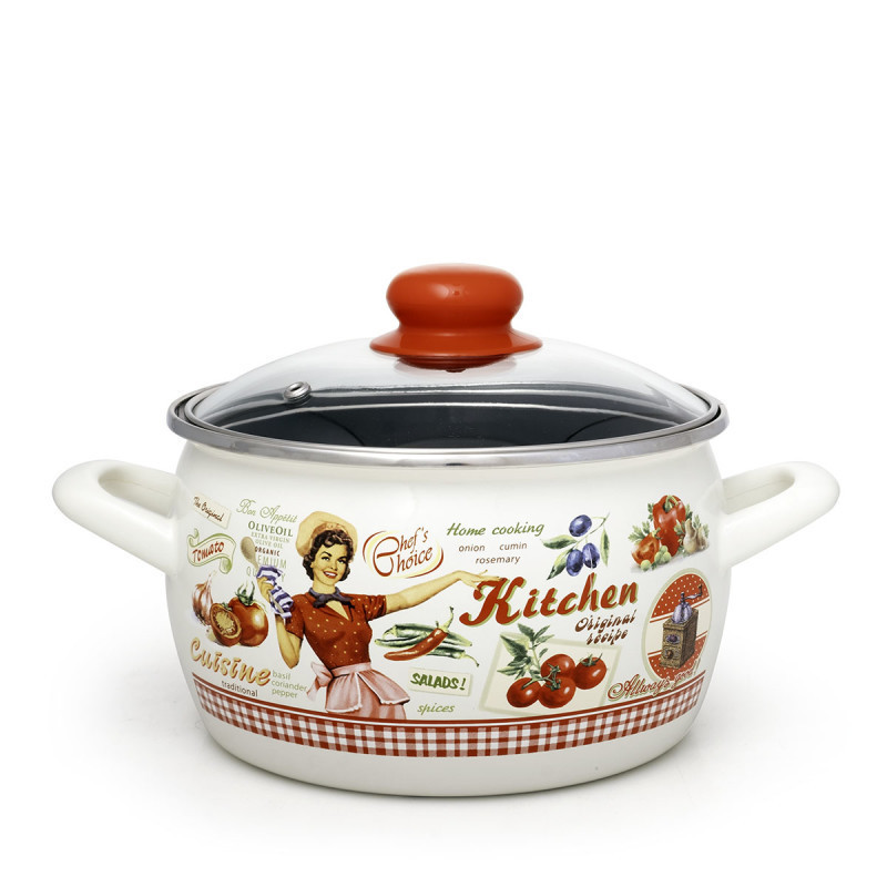 METALAC RASPJEVANA KUHARICA POSUDA DUBOKA  20cm / 4.20lit, i za INDUKCIJU