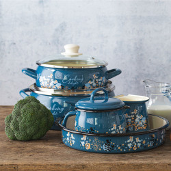 METALAC BLUE COOKING DELIGHT, duboka posuda 20 cm/4.4 lit, i za INDUKCIJU